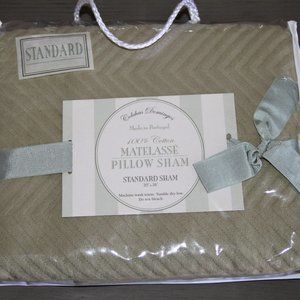 New Colchas Domingos Matelassé Textured Cotton Pillow Sham Portugal Standard 1pc